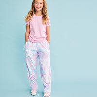 Tie Dye Smiles Plush Pants