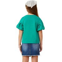 Puff Sleeve French Terry Top