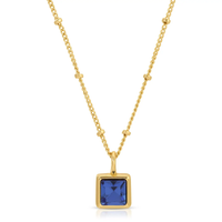 Gold Birthstone Bottle Necklace