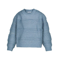 Textured Openwork Sweater