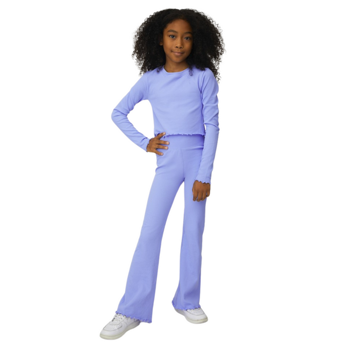 Rib Seamless Flare Pant