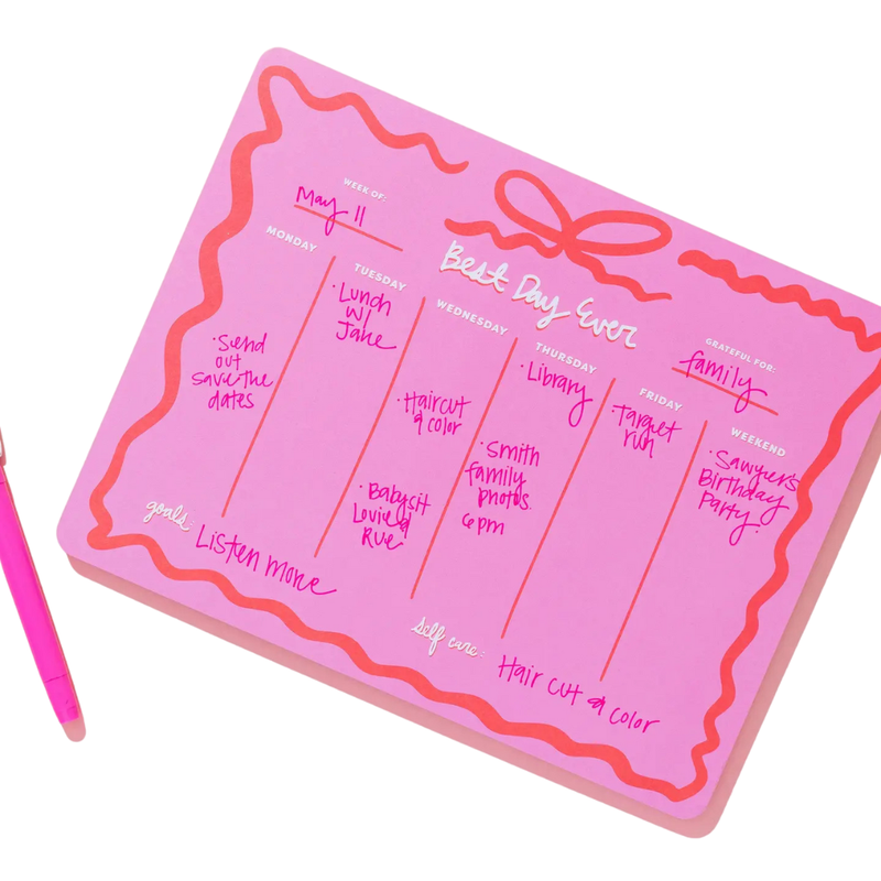 Weekly Planner - "Best Day Ever"
