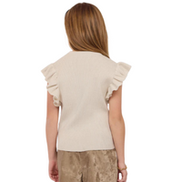 Tiffany Ruffle Armhole Sweater