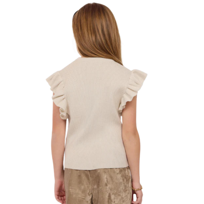 Tiffany Ruffle Armhole Sweater