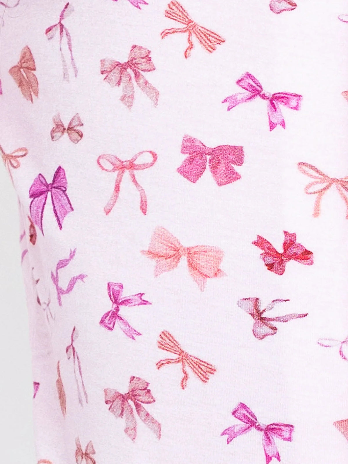 Girls Bows Print Short Pajama Set