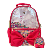 Bow & Jewels Confetti Clear Backpack