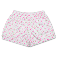 Pretty In White Plush Shorts