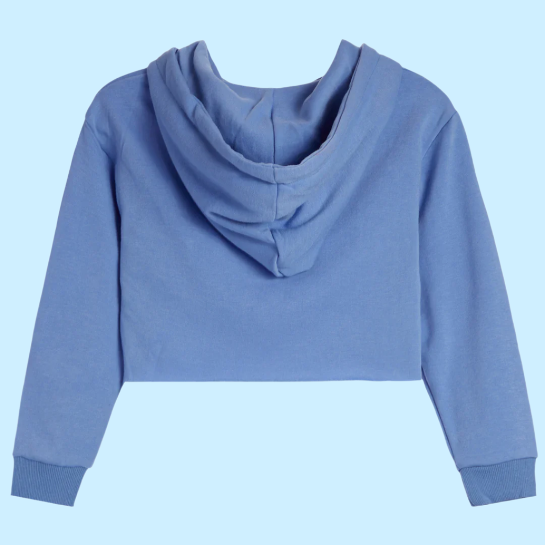 Brushed Soft Cloud Crop Half Zip