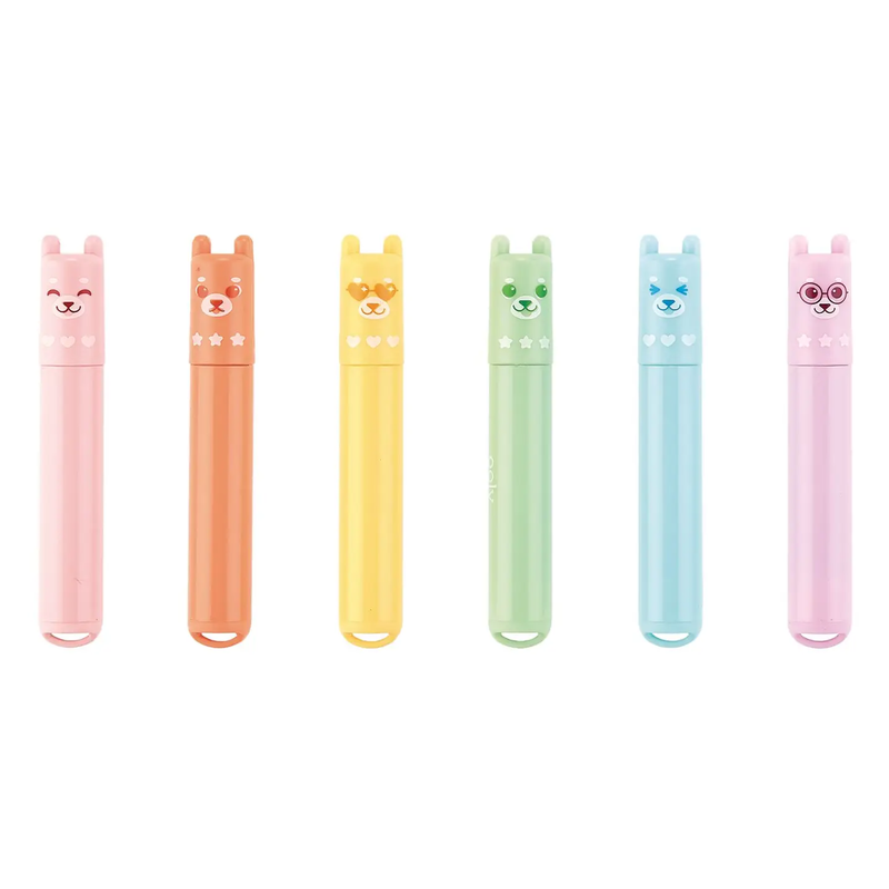 Beary Sweet Mini Scented Highlighters - Set of 6