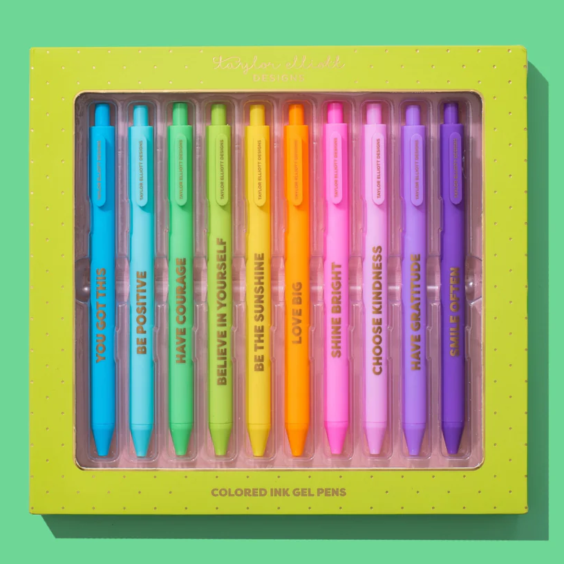 Set of 10 Colored Gel Pens