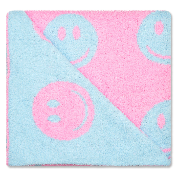 Made You Smile Cozy Knit Blanket
