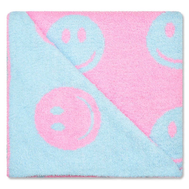 Made You Smile Cozy Knit Blanket