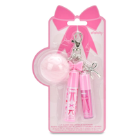 Bows Lip Gloss & Lip Oil Key Chain Set