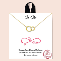 Bubble Letter Mini Charm Necklace
