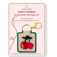 Needlepoint Keychain Kit - Cherries