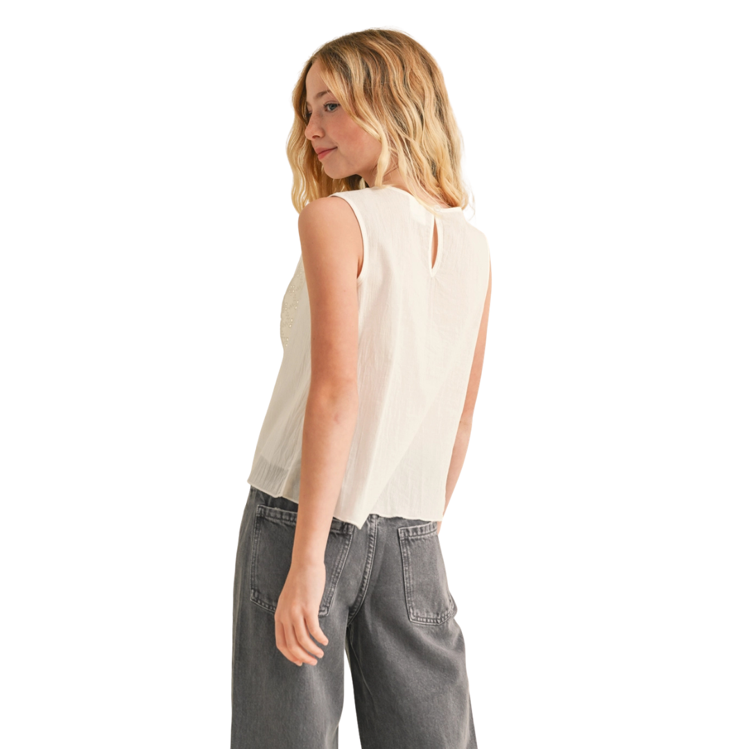 Sleeveless Tulip Top