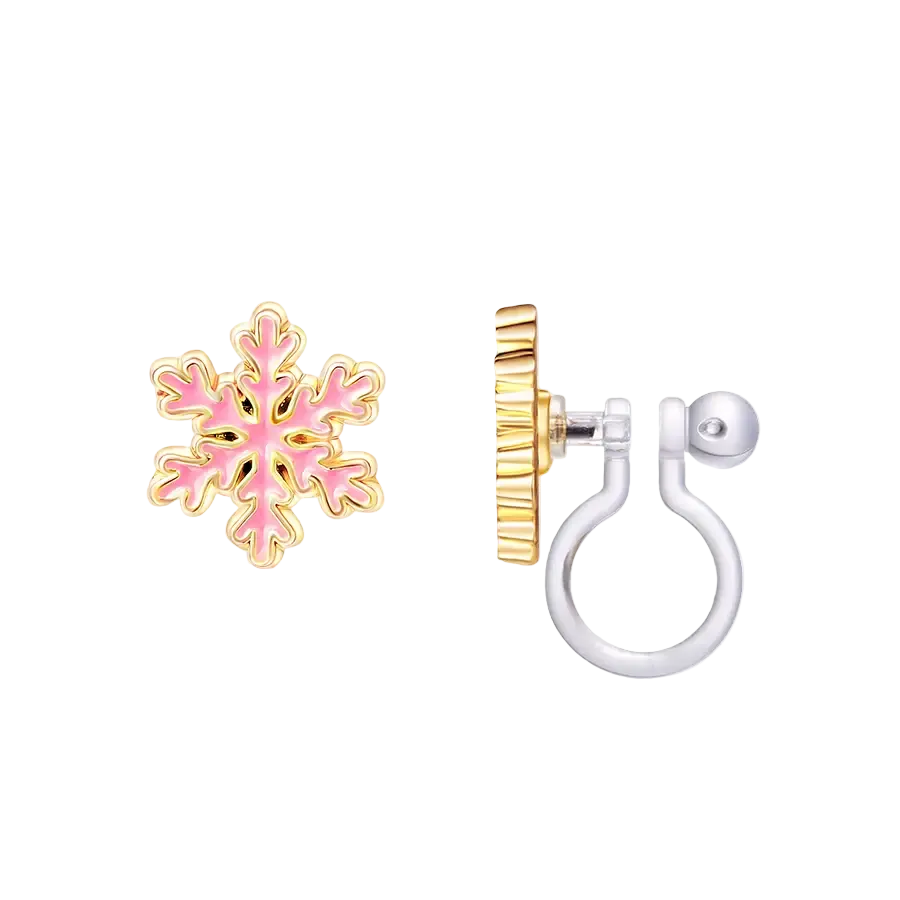 Clip On Earrings | Snowflake Magic