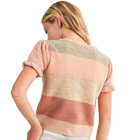 Girls Puff Sleeve Sweater