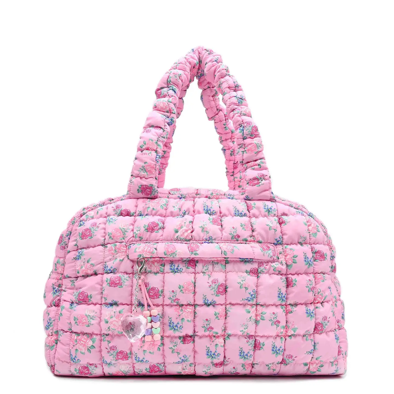 Floral Printed Medium Duffle Bag