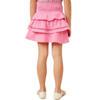 Crochet Trimmed Layered Skirt