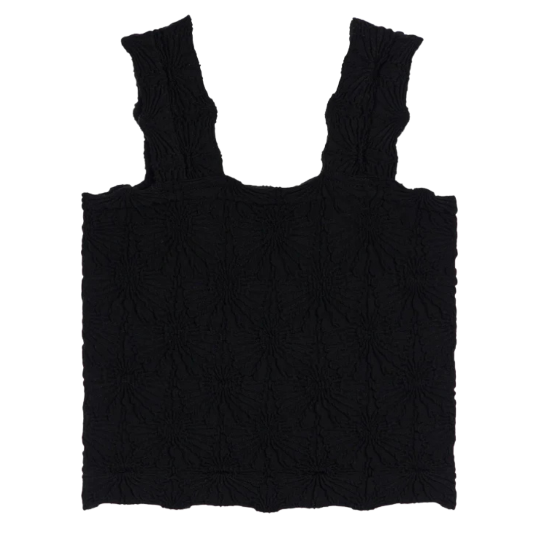 Seamless Floral Textured Tank