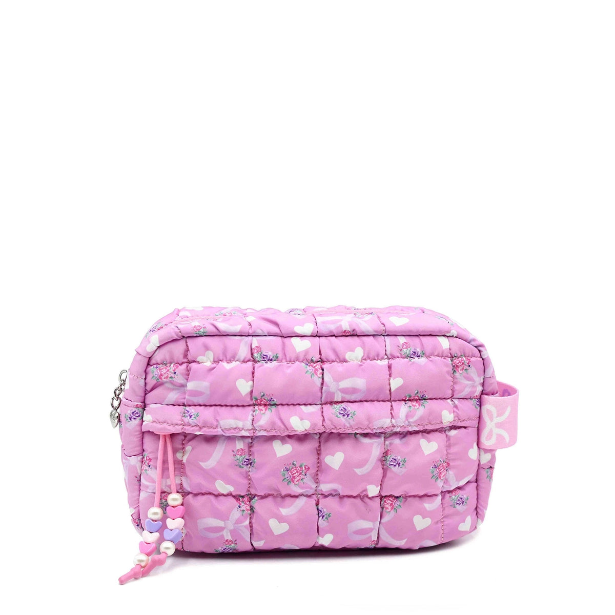Quilted Scrunchies Floral Bow Pouch