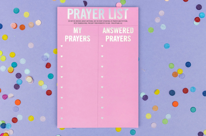 Prayer List Notepad