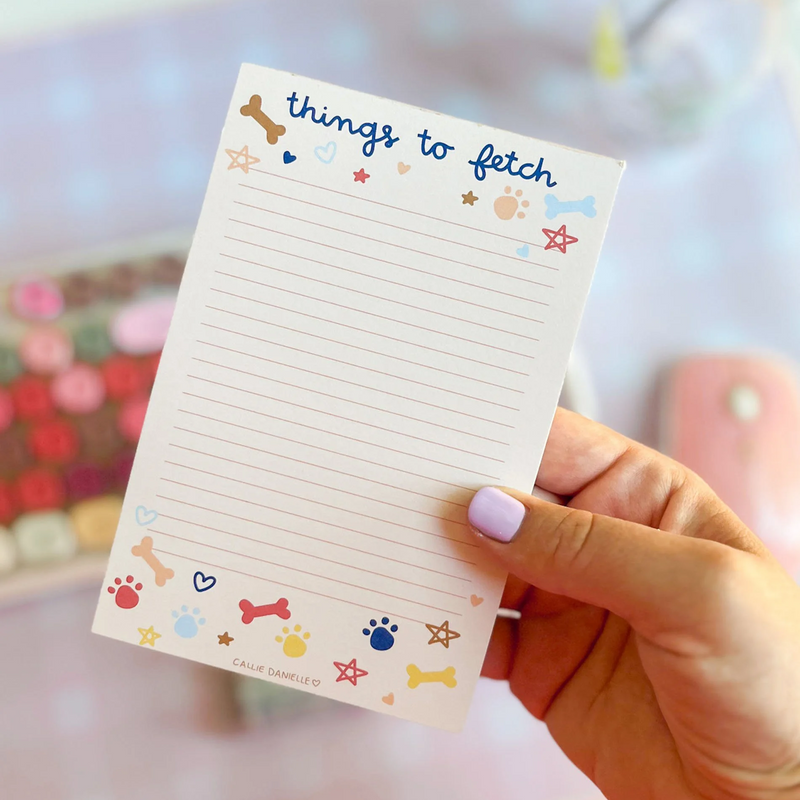 Things To Fetch Dog Notepad