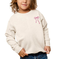 Thin Bow Ultra-Soft Graphic Sweatshirt