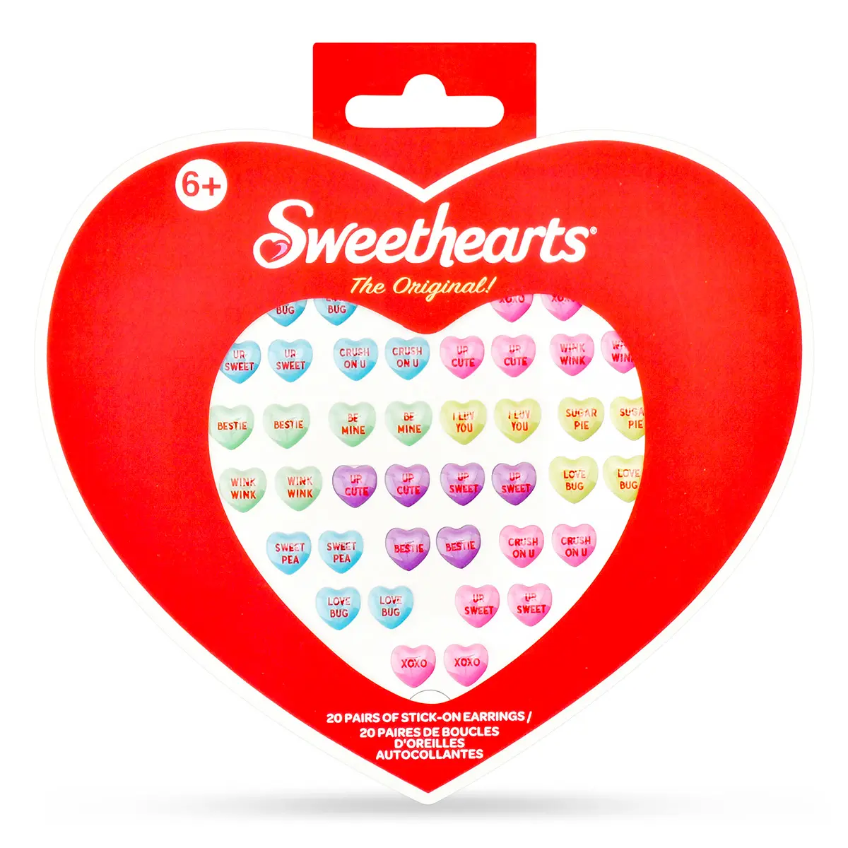 Sweethearts Stick-On Earrings