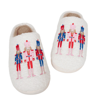 Nutcrackers Holiday Sherpa Slippers