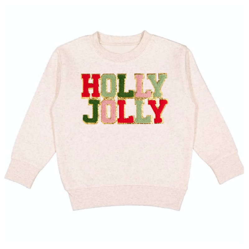 Holly Jolly Patch Christmas Sweatshirt