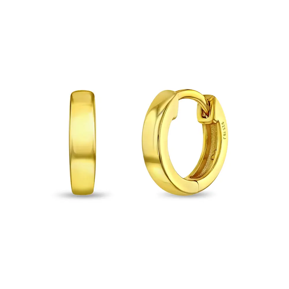 Classic Gold Huggie Hoop Earring