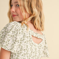 Round Neck Boxy Cropped Top
