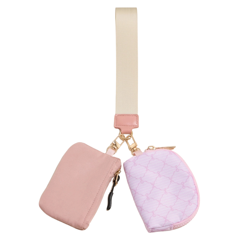Nylon Dual Pouch Wristlet