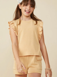 Balloon Ruffle Knit Tank