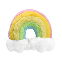 Rainbow Furry Neck Pillow