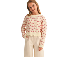 Wavy Knitwear Pull Over