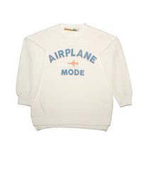 Chenille Patch "Airplane Mode" Oversized Sweatshirt