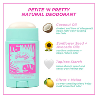 Petite 'n Pretty Natural Deodorant| Aluminum Free