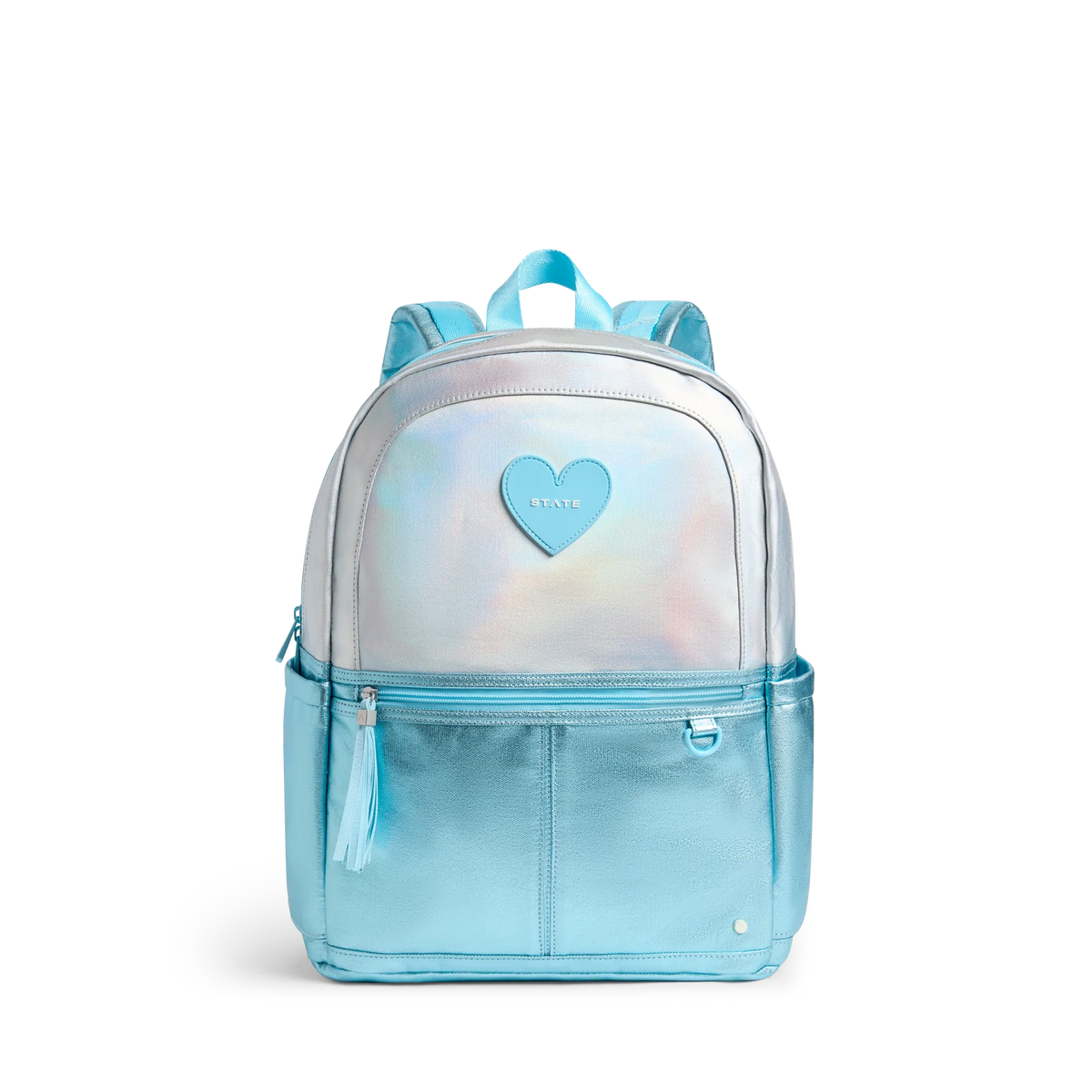 Kane Double Pocket Backpack - Blue Iridescent
