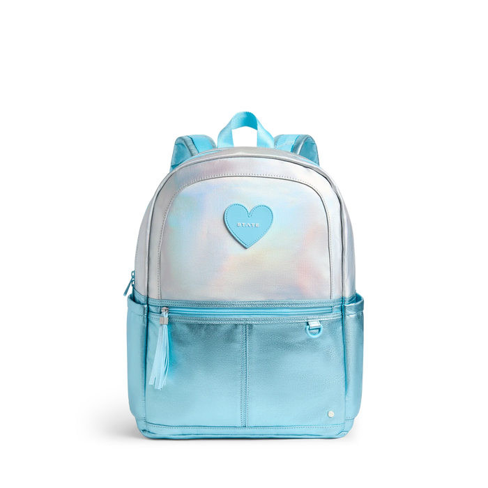 Kane Double Pocket Backpack - Blue Iridescent
