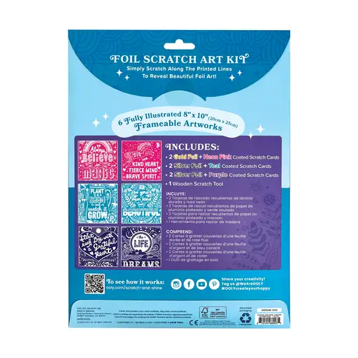 Scratch & Shine: Foil Scratch Art Kit