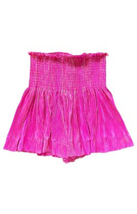 Kids Hot Pink Pleat Swing Short