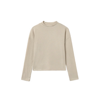 Stripes Mock Neck Sweater