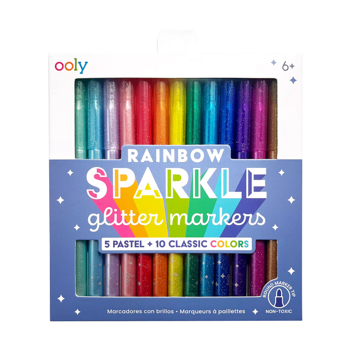 Rainbow Sparkle: Glitter Markers (15)