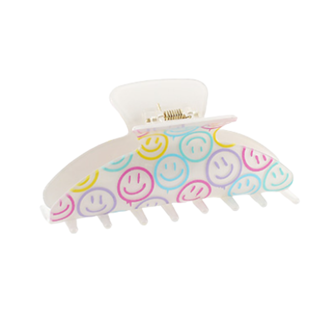Smile Face Hair Claw Clip