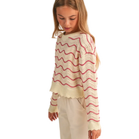 Wavy Knitwear Pull Over