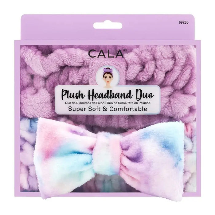 Plush Headband Duo | Lavender/Blue