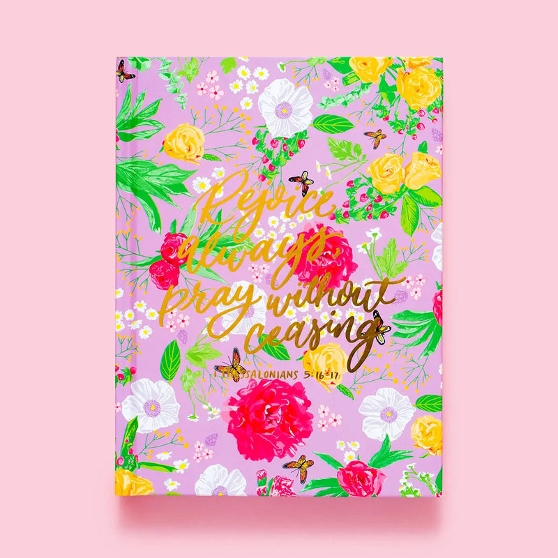 Hardcover Notebook Bible Verse - Floral